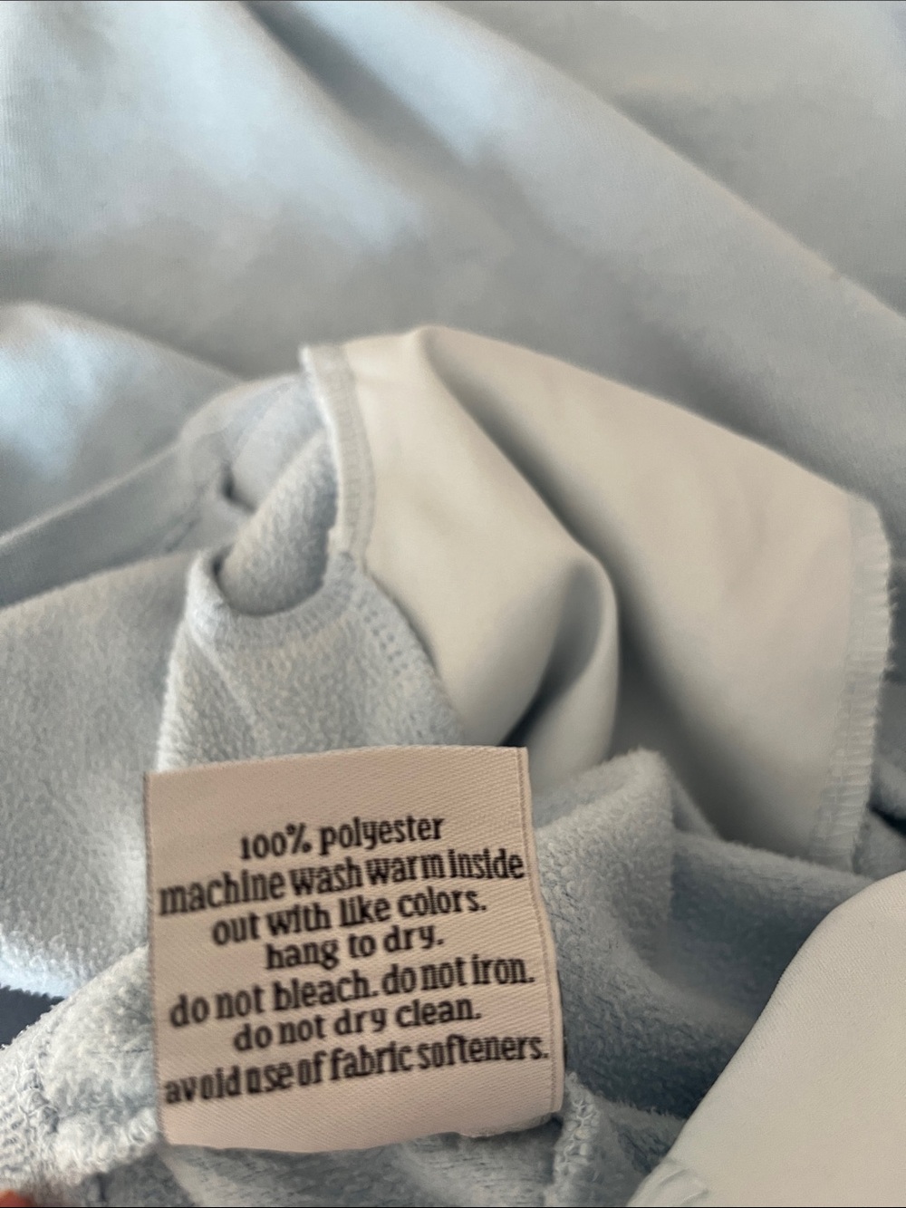 Dudley Stephens Park Slope Vello Fleece Pullover in Ice Blue size Large - Picture 5 of 9